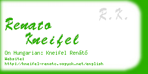 renato kneifel business card